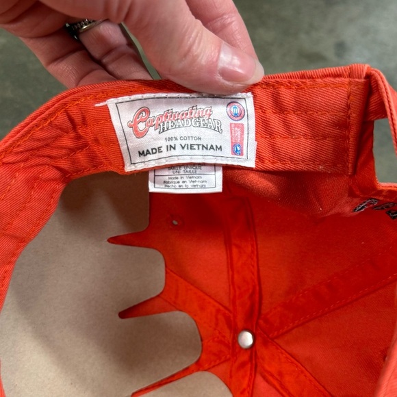 Vintage OSU Oklahoma State Cowboys Orange Hat Cap Embroidered Adjustable NCAA - Picture 8 of 8